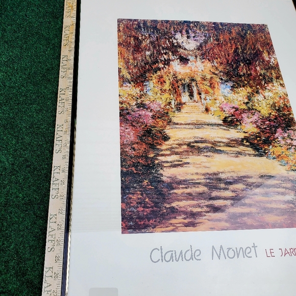 Claude Monet Le Jardin Garden Flower Wall Art/Print Framed Poster 22x28" - Picture 6 of 8